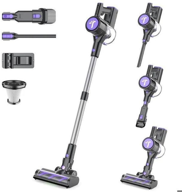 Kabelloser Handstaubsauger TEENDOW P11Pro Lila mit bürstlosem Motor und 450 ml Behälter - Bild 1