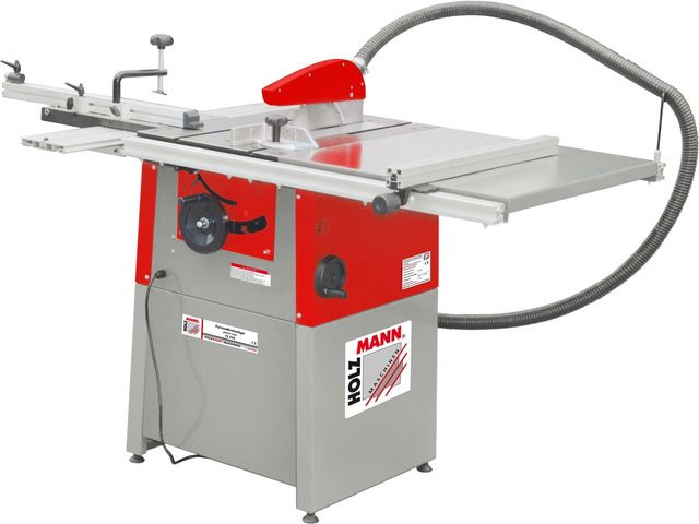 Holzmann Tischkreissäge TS250 mit 2200 W und 254 mm Sägeblatt in Rot-Grau - Bild 1