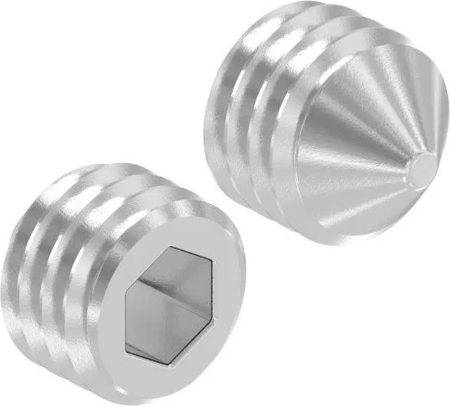 FeNau Gewindestift M8x8 aus Edelstahl V2A mit Innensechskant und Spitze nach DIN 914, Silber - Bild 1