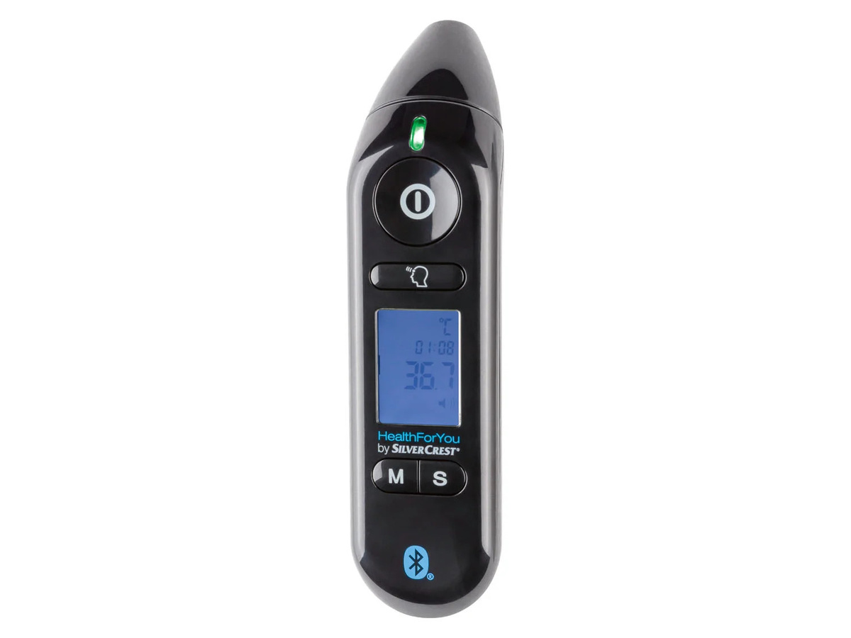 SILVERCREST Personal Care Multifunktionsthermometer SFT 81 in Schwarz mit App-Anbindung - Bild 2