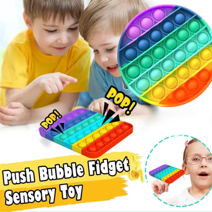 Bandai Regenbogen-Pop-Bubble-Fidget-Spielzeug, Bunt / Mehrfarbig, Silikon, Dinosaurier - Bild 4