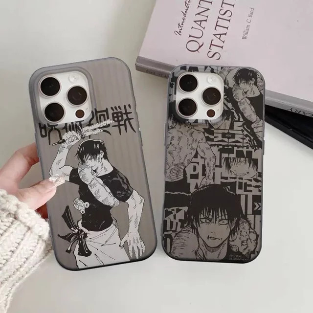 Jujutsu Kaisen Toji Fushiguro Handyhülle mit Wellenmuster für iPhone 17 Air 16 15 14 13 12 11 Plus Pro Max Matte Cover - Bild 1