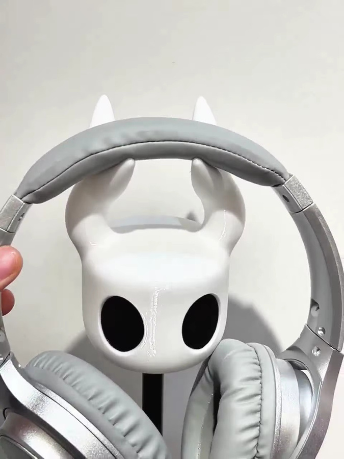 TAKARA TOMY Hollow Knight Kopfhörerhalter aus Kunststoff in Weiß als Schreibtisch-Organizer und Dekorationsfigur - Bild 3