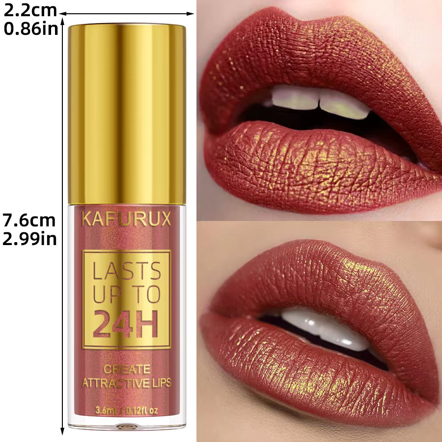 KAFURUX Lipgloss, 14 Farben, Glitzer Metallic, Damen - Bild 4