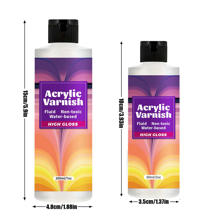 Acrylvernis Transparent mit Hochglanz-Finish, 200 ml schützende und wasserfeste Beschichtung für Gemälde - Bild 6