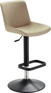 Mayer Sitzmöbel Barhocker 1235G in Beige aus Kunstleder mit Metallgestell, Breite: 44 cm - Bild 1
