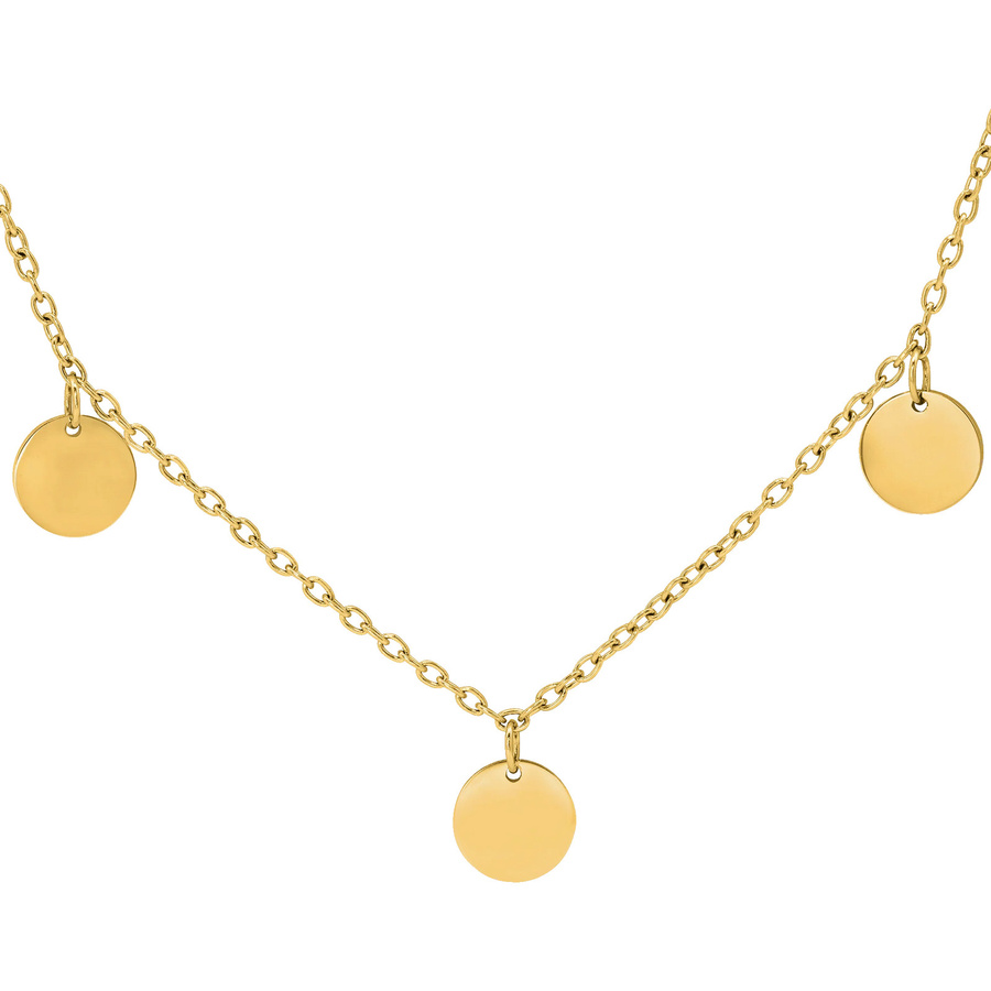 Heidemann Schmuck Kette Kreise, Gold, Damen - Bild 1