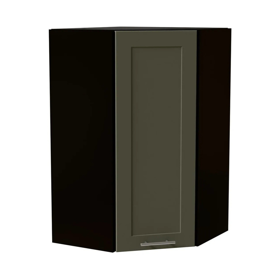 Feldmann-Wohnen Hängeschrank Oslo in Schwarz und Reed Green Matt, B/T/H: 60 x 60 x 96 cm - Bild 2
