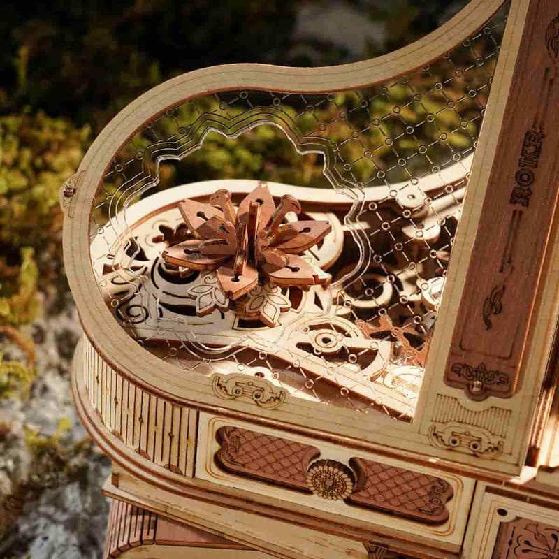ROBOTIME ROKR Magisches Klavier Mechanische Spieluhr 3D Holzpuzzle AMK81 aus Holz - Bild 7