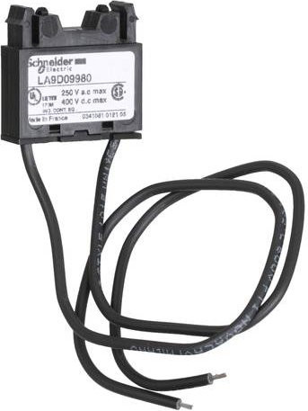Schneider Electric LA9D09980 Beschaltungsmodul RC-Glied 220V AC für LC1F Kleinverteilerzubehör in Schwarz - Bild 1