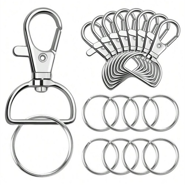 Schlüsselanhänger Set, D-Typ, 20 Stück, DIY Zubehör - Bild 1