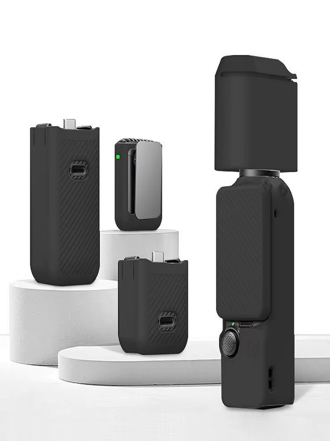 PULUZ 6 in 1 Silikon Schutzhülle für DJI OSMO Pocket 3 mit Abdeckung für Objektiv, Griff, Bildschirm und Mikrofon - Bild 4
