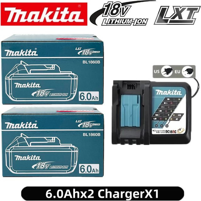 Makita BL1860B LXT 18V 6Ah Lithium-Ionen-Akku in Schwarz für Elektrowerkzeuge - Bild 1