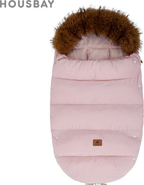HOUSBAY Baby Kinderwagen Fußsack Universal Winddicht und Warm Schwarz oder Pink - Bild 1