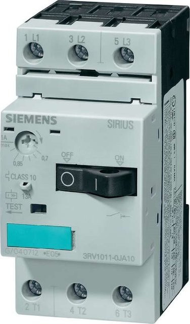 Siemens SIRIUS Leistungsschalter 3RV1011-1CA10 in Grau - Bild 1