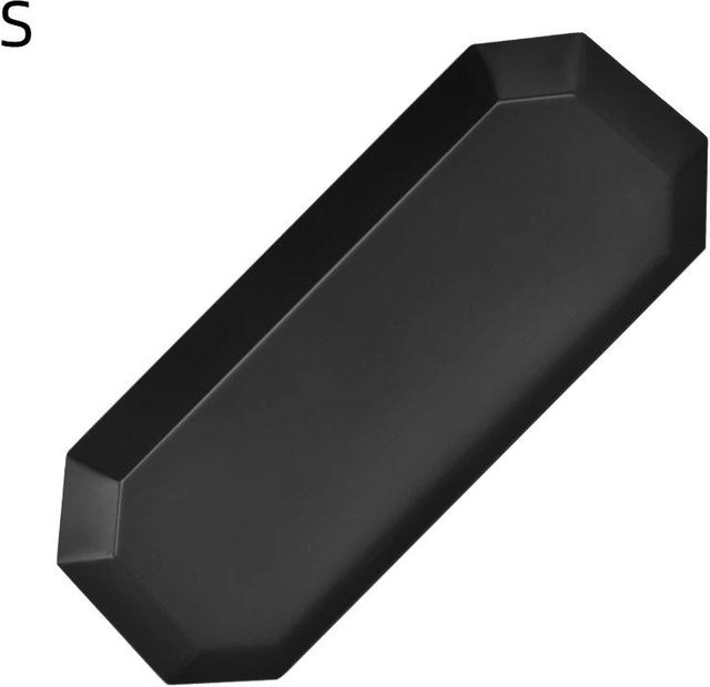 Geometrische Metallschale von Binchi Outdoor Product als rechteckige dekorative Servierplatte in Schwarz für Schmuck, Kosmetik und Heimdekoration - Bild 1