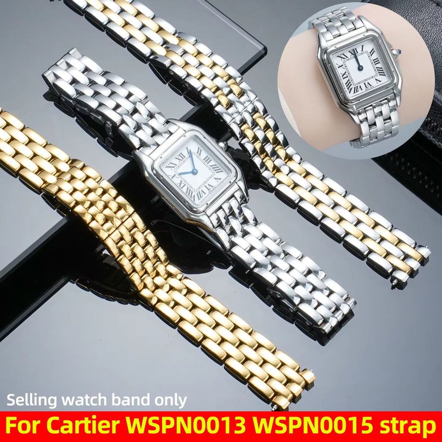 Cartier Uhrenarmband Edelstahl, Silber, Damen - Bild 2