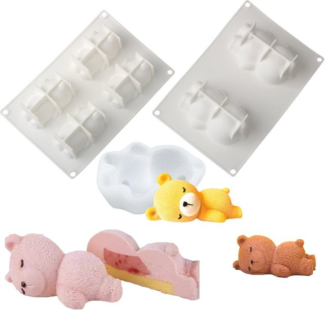 Meibum Silikon Backform Bär Design für Kuchen Mousse und Gelee - Bild 1