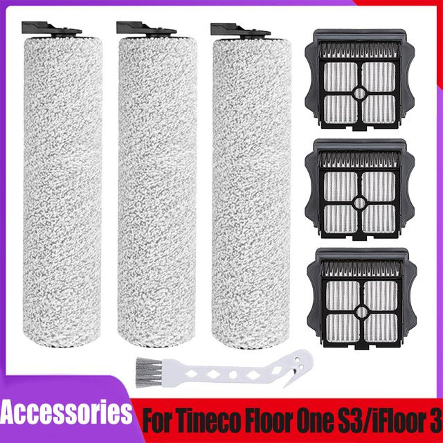 Tineco Ersatzteil-Set mit Hauptrollenbürste und HEPA-Filtern für IFloor 3 und Floor One S3 kabellose Nass-Trocken-Bodenwischer und Handstaubsauger - Bild 1