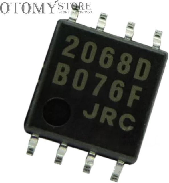 10 Stück NJM2068MD JRC2068 Operationsverstärker SOP8 in Schwarz - Bild 1