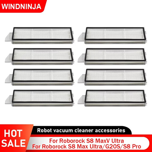 Roborock HEPA-Filter Ersatzteile für S8 MaxV Ultra, S8 Max Ultra, G20S und S8 Pro MaxV, Weiß, Kunststoff - Bild 1