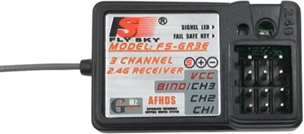 Flysky FS-GR3E 3-Kanal 2,4 G GR3E-Empfänger mit Failsafe, black - Bild 1