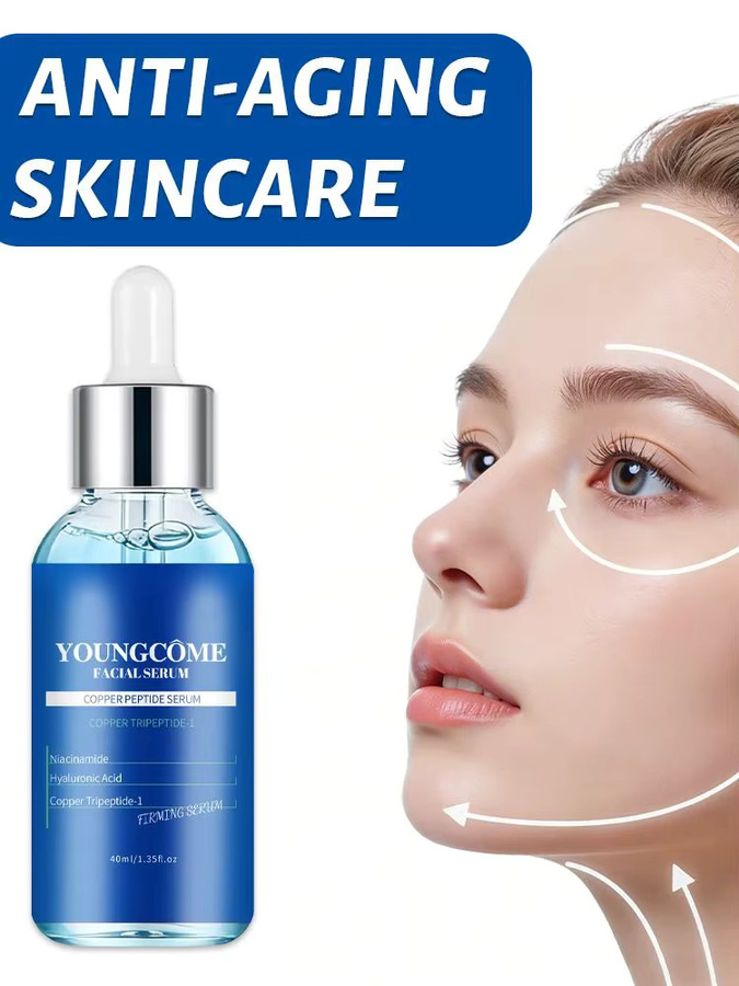 YOUNGCOME Kupferpeptid-Serum mit Hyaluronsäure, Gesichtsserum, Unisex - Bild 6
