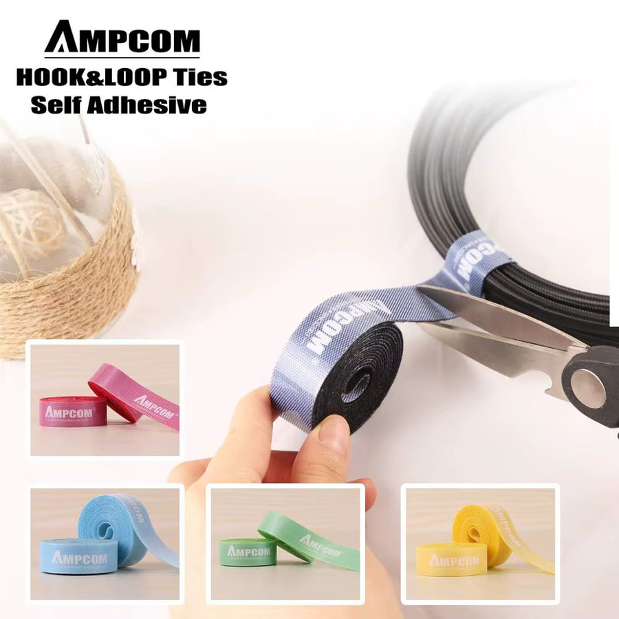 AMPCOM Nylon-Kabel-Organizer mit Klettverschluss, 5 Rollen Drahtwickler in Multicolour, 10 m Länge für USB-Kabel, iPhone und Samsung - Bild 1