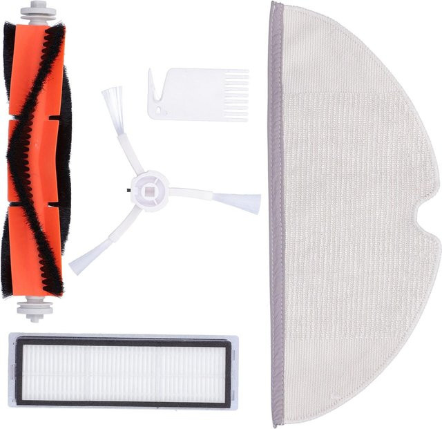 CosyHome Ersatz-Kit mit Hauptbürste, Seitenbürste, Filter und Bildschirm-Reinigungsbürste sowie Mopp für Xiaomi 1C Sweeper in Weiß - Bild 1