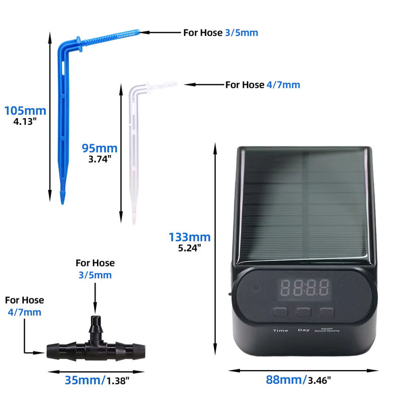 Muciakie Solar Automatisches Tropfbewässerungssystem mit intelligentem Timing für Garten und Balkon - Bild 2
