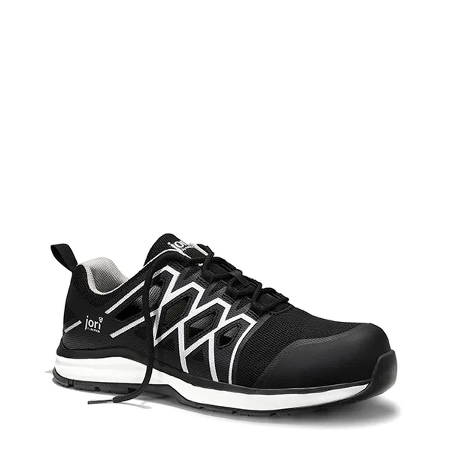Elten Sicherheitshalbschuh JoSwift Air Black Low ESD S1P in Schwarz und Weiß, Größe 43 - Bild 2