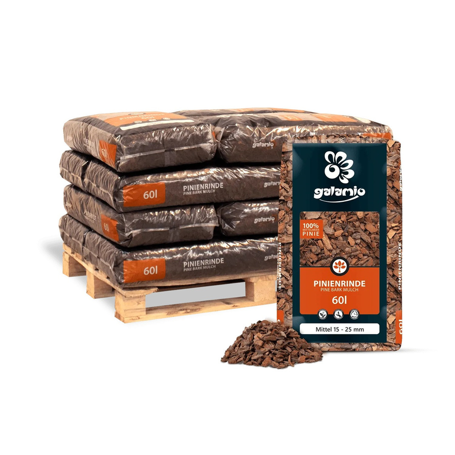 Galamio Rindenmulch Pinie in Braun, 720 l (12 x 60 l) - Bild 2