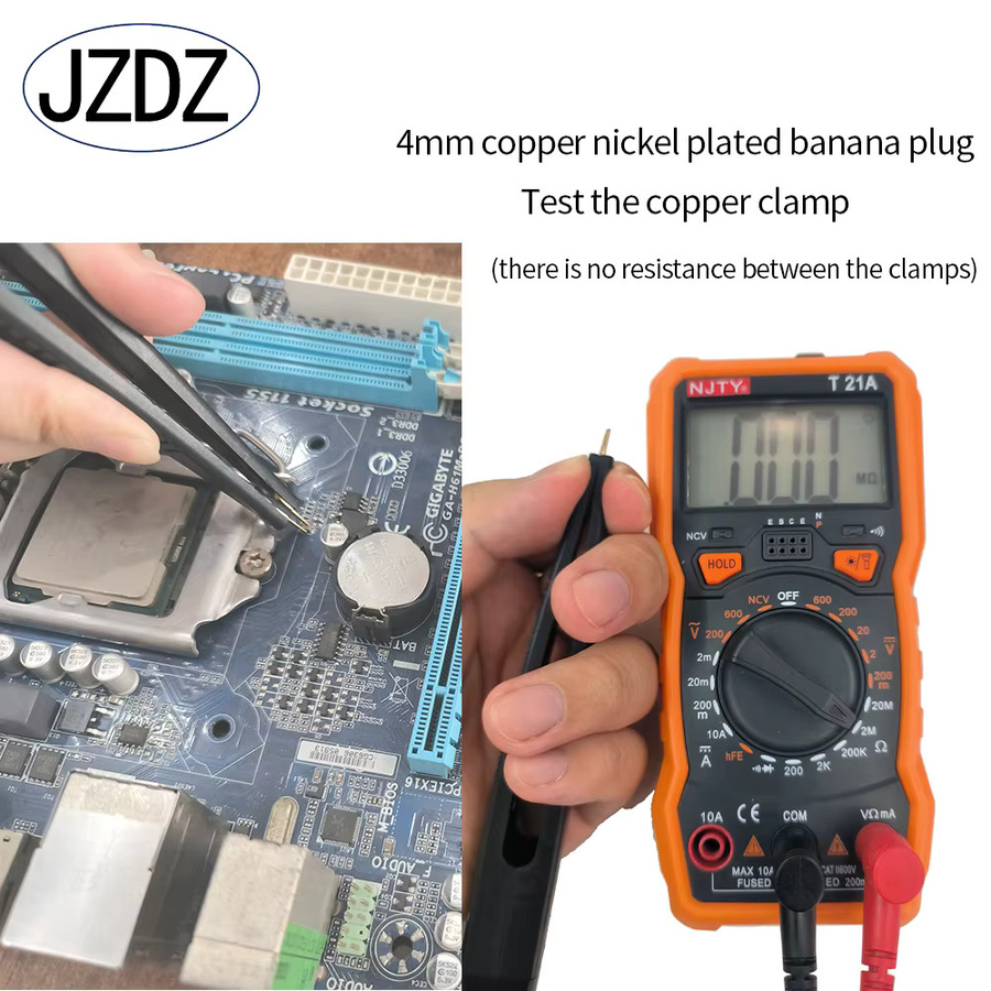 Jzdz SMD LCR Chip Testclip für Multimeter zur Messung von Induktoren und Widerständen J.30050 - Bild 3