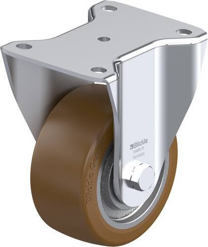 Blickle Bockrolle BH-GB 128K in Silber, Rad-Durchmesser: 125 mm, Tragfähigkeit (max.): 850 kg - Bild 1