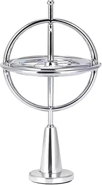 Discover Intime Angularer Dynamischer Gleichgewicht Fingerspitzen Gyroskop, Metall, Silber - Bild 1