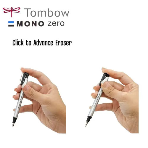Tombow Mono Zero mechanischer Radiergummi als nachfüllbarer Stift für Künstler und zum Skizzieren - Bild 2