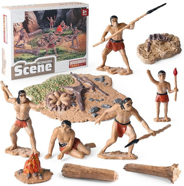 Oenux Dekofigur Baobab Baumstumpf aus Kunststoff in Mehrfarben für Heimdekoration und Kinderspielzeug - Bild 1