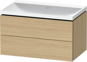 Duravit L-Cube Möbel-Set Vitriumn in Beige mit 2 Schubladen, B/T/H: 80 x 48 x 48 cm - Bild 1