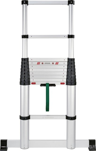 PARSIDE Alu-Teleskopleiter, 11-stufig, Silber - Bild 1