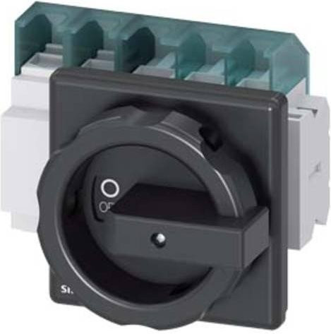 Siemens Lasttrennschalter Schwarz 4polig 63A 35mm² 1 Schließer 1 Öffner 690 V/AC 3LD25041TD51 - Bild 1