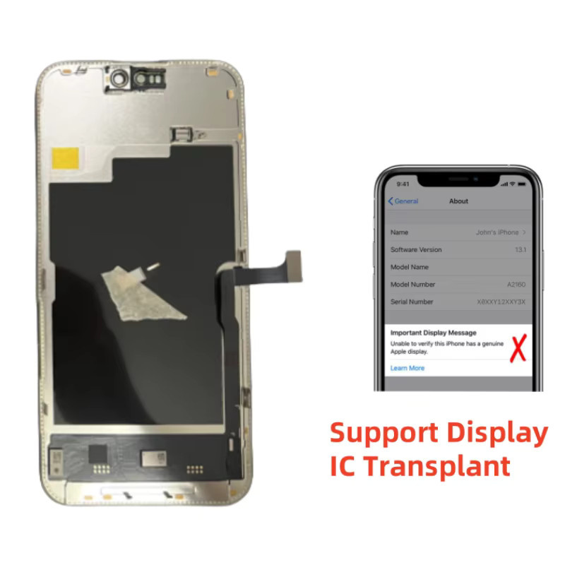 DALESIMEI Ersatzdisplay für iPhone 15 Pro Max mit 3D Touch Digitizer und OLED Incell LCD in Schwarz - Bild 2