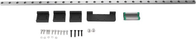 TOMTOP JMS Linearschiene für Neptune 3 Max und 4 Max, X-Achsen-Linearschienenführungssatz aus hochkohlenstoffhaltigem Cr-Stahl, Schwarz/Silber - Bild 1