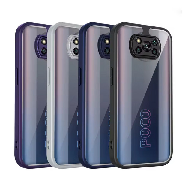Stoßfeste Silikon-Schutzhülle für Xiaomi Poco X3 Pro und Poco X3 mit NFC-Unterstützung, transparente matte Rückseite - Bild 1