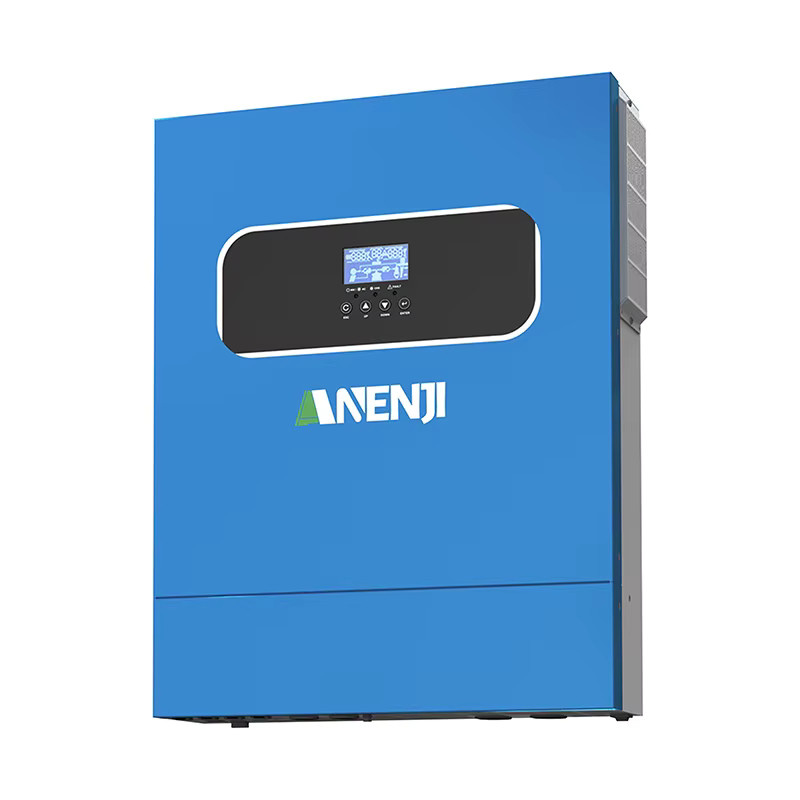 ANENJI Hybrid-Solarwechselrichter mit reiner Sinuswelle und WIFI MPPT für PV-Solarmodule, 24V 220V, Blau - Bild 4