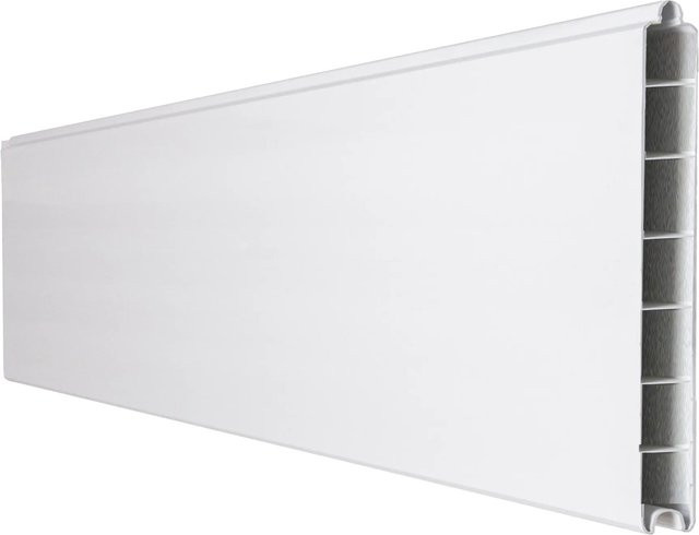 GroJa Einzelprofil Schmal Basicline aus Kunststoff in Weiß, Höhe: 180 cm, Breite: 15 cm, Tiefe: 15 cm - Bild 1