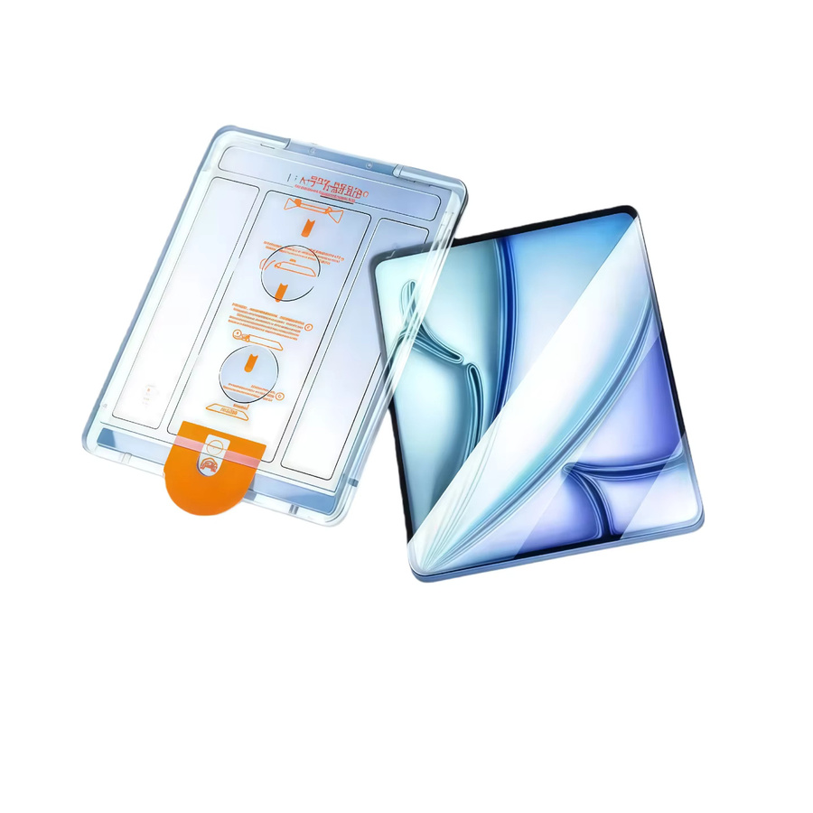 3er-Pack Displayschutzfolie aus gehärtetem Glas für Apple iPad 12,9 Zoll, transparent, mit einfacher Installation und automatischer Staubentfernung - Bild 6