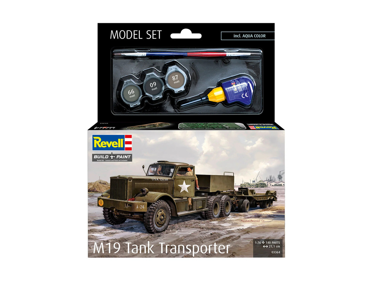 Revell M19 Tank Transporter, Modellset, 1:76 - Bild 3