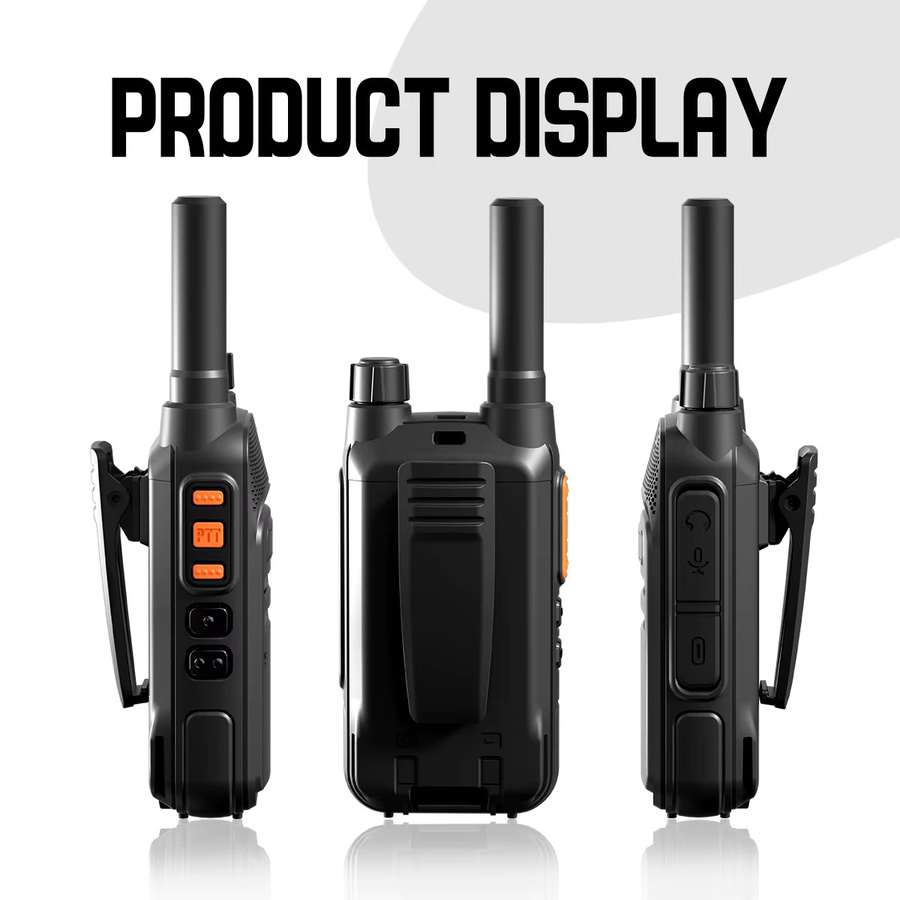 Motorola X7 UHF-Walkie-Talkie-Set in Schwarz, 400-470MHz, 16 Kanäle, Tragbares Zweiwege-Funkgerät für Langstrecken bis zu 10km - Bild 3