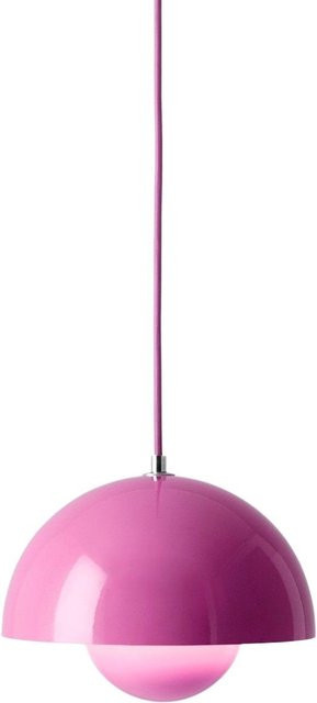 &Tradition Flowerpot VP1 Hängeleuchte in Rosa aus Metall mit E27 Fassung - Bild 1
