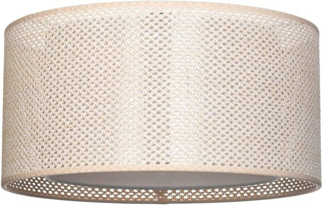 Lindby Deckenlampe Soula Landhaus Vintage Rustikal in Creme und Beige, 1-flammig, E27, B/T/H: 40,0 x 22,0 x 15,0 cm - Bild 1